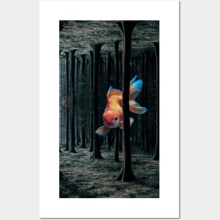 Koi Fish Forest Posters and Art